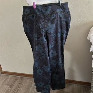 Van Heusen elastic waist, flower, print jeans